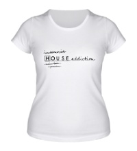 Женская футболка House MD: Addiction