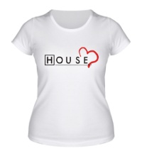 Женская футболка House MD: Love