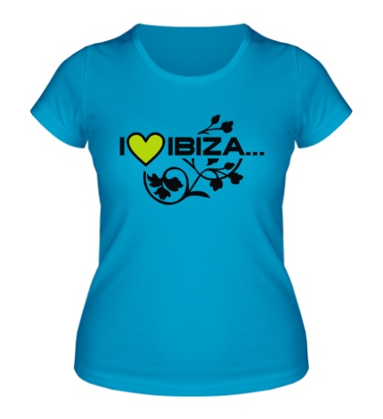Женская футболка I Love Ibiza