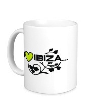 Керамическая кружка I Love Ibiza