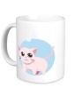 Керамическая кружка «Розовая кошка» - Фото 1