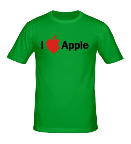 Мужская футболка I love apple