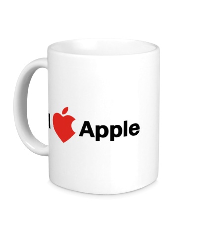Керамическая кружка I love apple