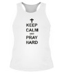 Мужская борцовка «Keep Calm & Pray Hard» - Фото 1