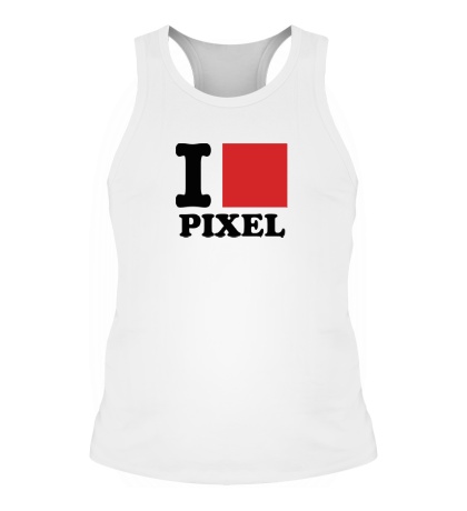 Мужская борцовка I love pixel, я люблю пиксили
