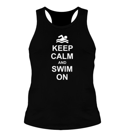 Мужская борцовка Keep calm and swim on.