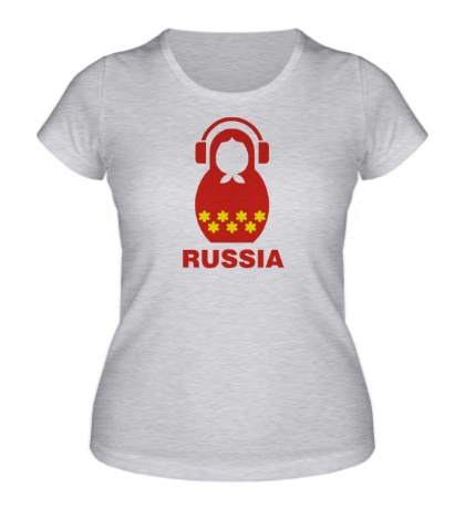 Женская футболка «Russia dj»