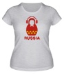 Женская футболка «Russia dj» - Фото 1