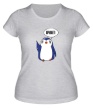Женская футболка «Привет от пингвина» - Фото 1