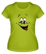 Женская футболка «Радостный смайлик glow» - Фото 1