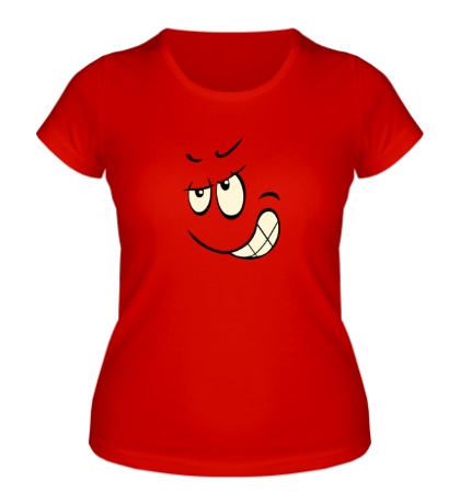 Женская футболка «Хитрый смайл»