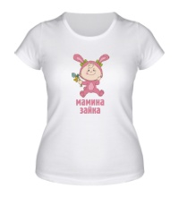 Женская футболка Мамина зайка