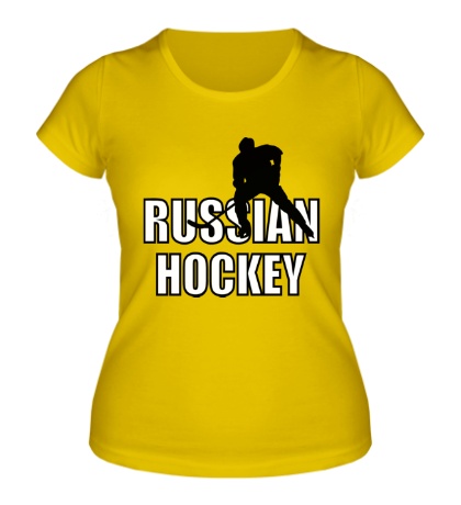 Женская футболка Russian hockey