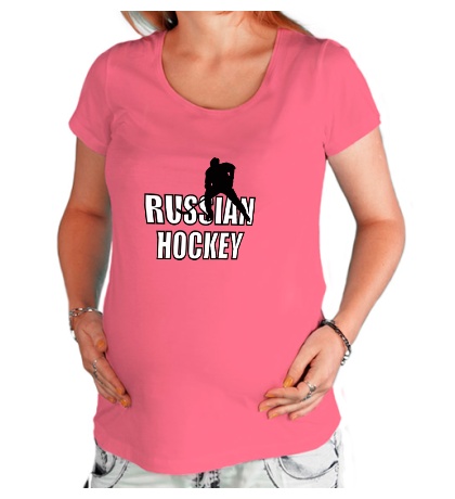 Футболка для беременной Russian hockey
