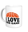 Керамическая кружка «I love this Basketball» - Фото 1