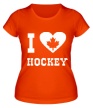 Женская футболка «I love Canadian Hockey» - Фото 1