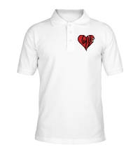 Рубашка поло Love сердце