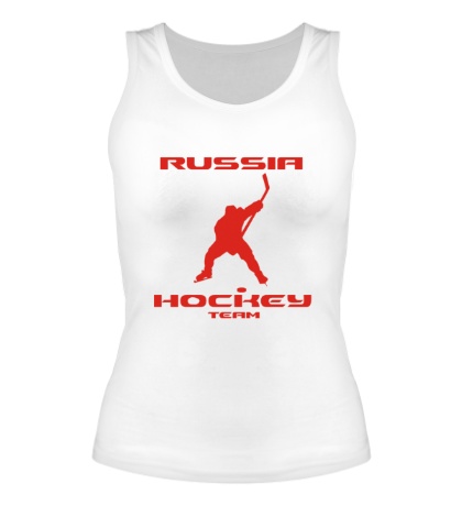 Женская майка Russia: Hockey Team