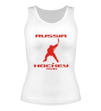 Женская майка Russia: Hockey Team