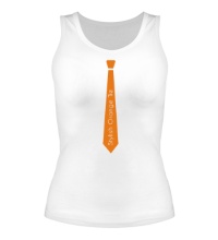 Женская майка Стильный оранжевый галстук