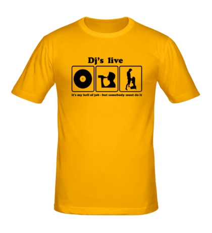 Купить мужскую футболку Djs live