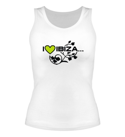 Женская майка I Love Ibiza