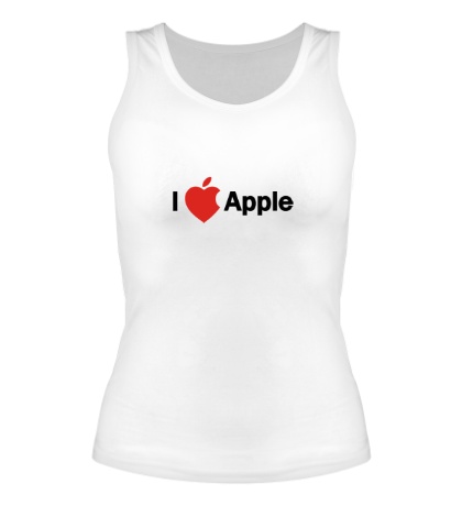 Женская майка «I love apple»