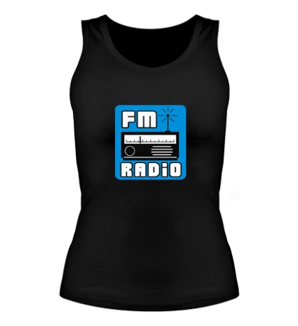 Женская майка FM radio