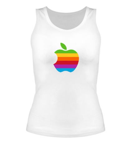 Женская майка «Apple Logo 1980s»