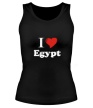 Женская майка «I love egypt» - Фото 1