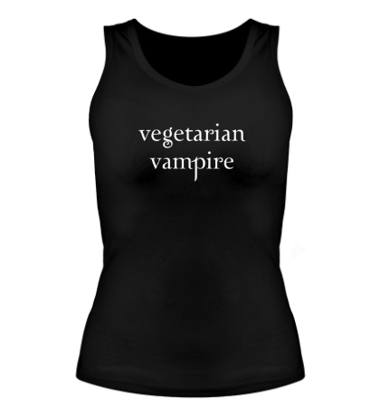 Женская майка Vegetarian vampire