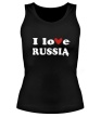 Женская майка «Love Russia» - Фото 1