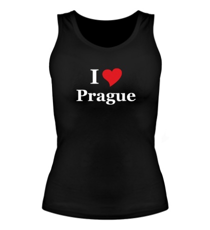 Женская майка I Love Prague