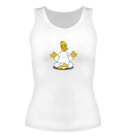 Женская майка «Медитация Гомера»