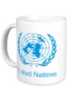 Керамическая кружка «Эмблема ООН» - Фото 1