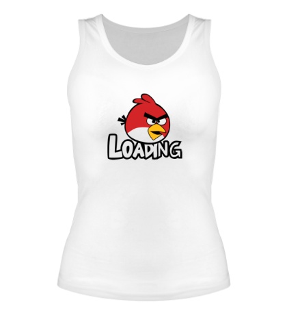 Женская майка «Angry Birds Loading»