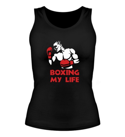 Женская майка Boxing my life