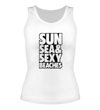 Женская майка Sun Sea & Sexy Beaches