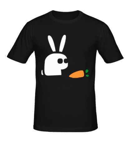Мужская футболка Заяц и морковка