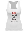 Женская борцовка «God hates us all» - Фото 1