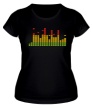 Женская футболка «Цветной эквалайзер» - Фото 1