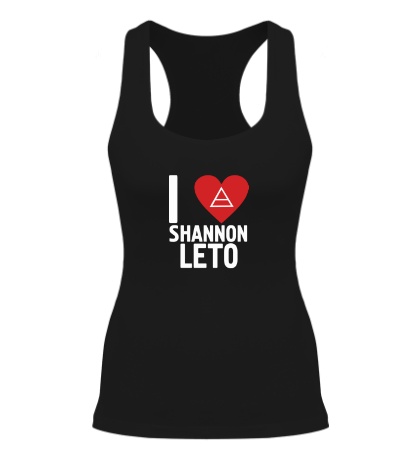 Женская борцовка «I love Shannon Leto»