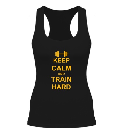 Женская борцовка «Keep calm and train hard»