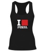 Женская борцовка «I love pixel, я люблю пиксили» - Фото 1