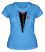 Женская футболка «Смокинг с бабочкой» - Фото 1