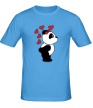 Мужская футболка «Поцелуй панды девочки» - Фото 1