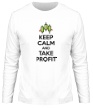 Мужской лонгслив «Keep calm and take profit» - Фото 1