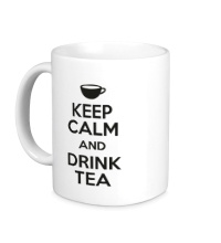 Керамическая кружка Keep calm and drink tea
