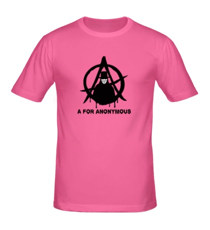 Мужская футболка «A for anonimous»