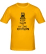 Мужская футболка «Keep calm and oh long johnson» - Фото 1